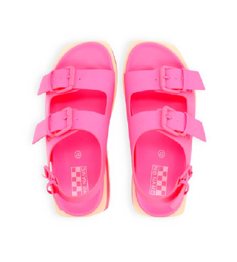 NO NAME July buckle sandals pink