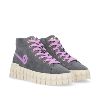 NO NAME Play Sneakers alte in pelle grigio medio in stile vintage