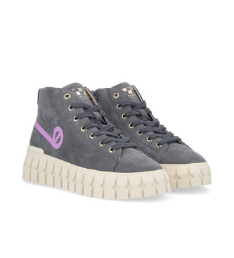 NO NAME Play Sneakers alte in pelle grigio medio in stile vintage