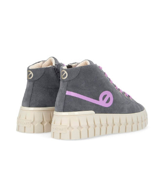 NO NAME Play Sneakers alte in pelle grigio medio in stile vintage