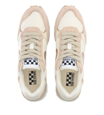 NO NAME Zapatillas de Piel Tova Runner beige