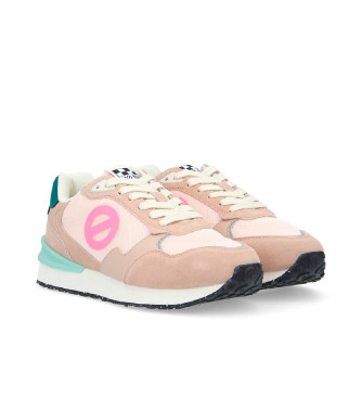 NO NAME Baskets Tova Runner en cuir et maille, semelle nude clair