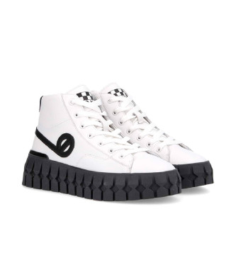 NO NAME Zapatillas de piel Play Mid de caña alta blanco