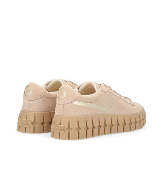 NO NAME Sneaker Play in pelle beige stile vintage