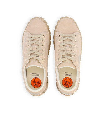 NO NAME Sneaker Play in pelle beige stile vintage