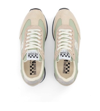 NO NAME Flex Jogger l�der sneakers brun