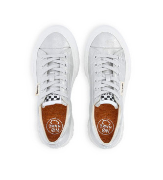 NO NAME Reset Sneaker mit metallischem Obermaterial und leichter silberner Sohle