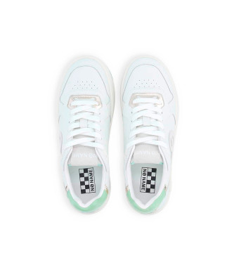 NO NAME Kelly sneakers i lder med ljusgrn snrning