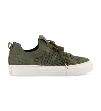 NO NAME Sneakers in tessuto con lacci verdi