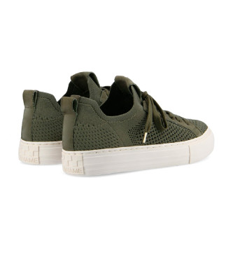 NO NAME Sneakers in tessuto con lacci verdi