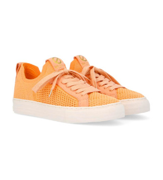 NO NAME Sneakers in tessuto con lacci arancioni