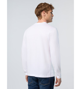 North Sails Camiseta con parche blanco