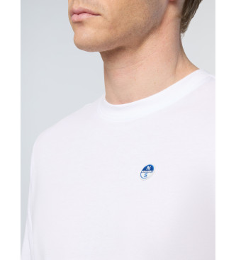 North Sails Camiseta con parche blanco