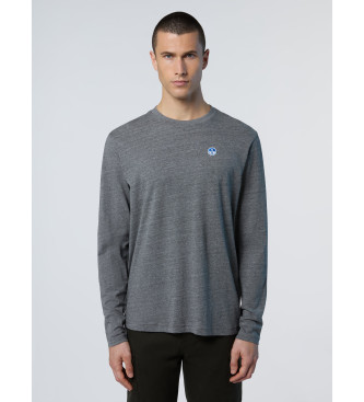 North Sails Camiseta con parche gris