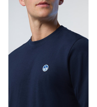 North Sails T-shirt basic in stile panino blu scuro