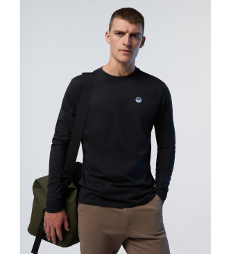 North Sails T-shirt basic nera con panino