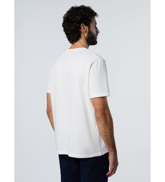 North Sails Camiseta con estampado blanco