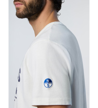 North Sails Camiseta con estampado blanco