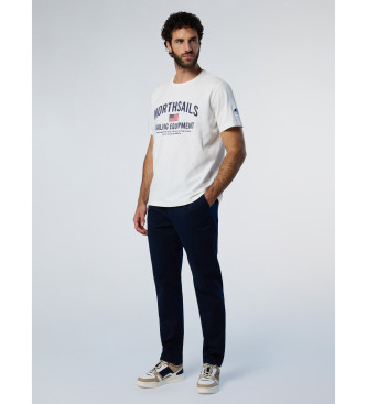 North Sails Camiseta con estampado blanco