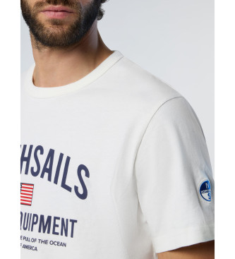 North Sails Camiseta con estampado blanco