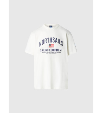 North Sails Camiseta con estampado blanco