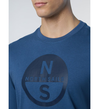 North Sails T-shirt com estampado azul grande