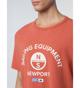 North Sails Camiseta con estampado naranja