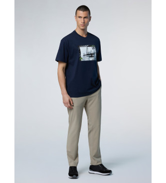 North Sails T-shirt com estampado vintage Navy