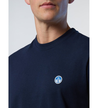 North Sails T-shirt con toppa con logo blu scuro