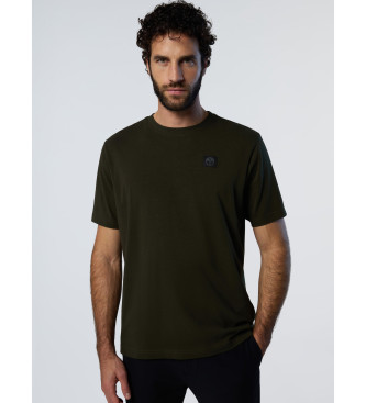 North Sails T-shirt verde em jersey elstico