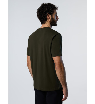 North Sails T-shirt verde em jersey elstico