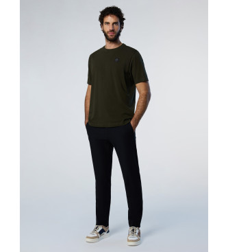 North Sails Groen stretch jersey T-shirt