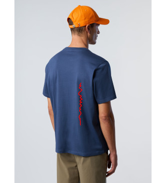 North Sails Grafisk kortrmet T-shirt bl