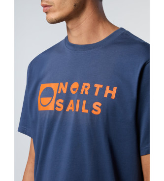 North Sails Grafisk kortrmet T-shirt bl