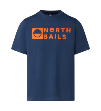 North Sails Grafisk kortrmet T-shirt bl