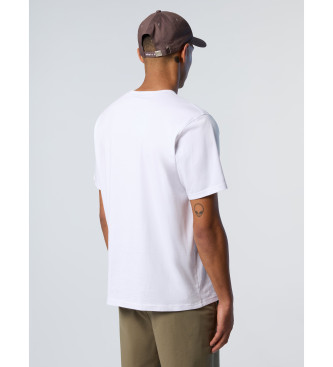 North Sails Grafisk kortrmet T-shirt hvid