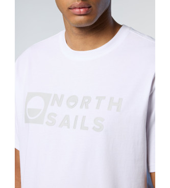 North Sails Grafisk kortrmet T-shirt hvid