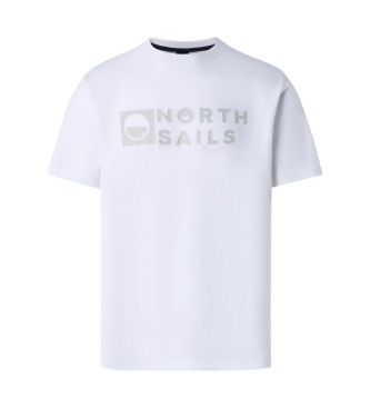 North Sails T-shirt grfica de manga curta branca