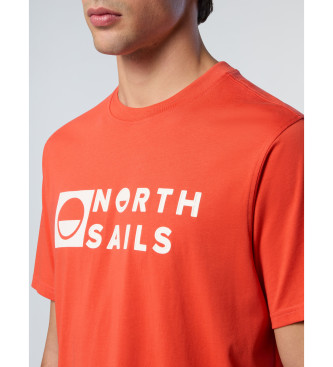 North Sails T-shirt a maniche corte con grafica arancione