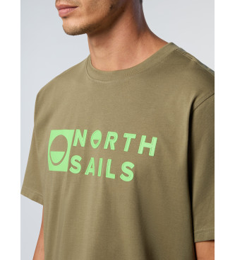 North Sails Grafisk kortrmet T-shirt grn