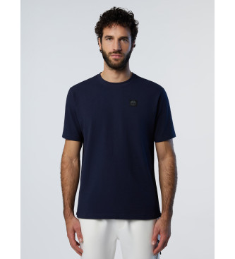 North Sails T-shirt de malha elstica azul-marinho