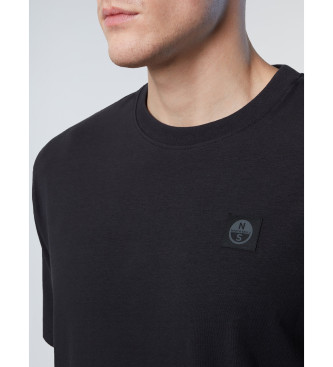 North Sails Black stretch knitted T-shirt