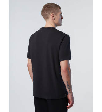 North Sails Svart stretchig stickad T-shirt