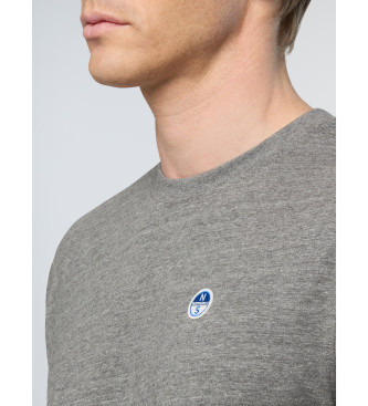 North Sails Mouw Basic Bollo T-shirt grijs