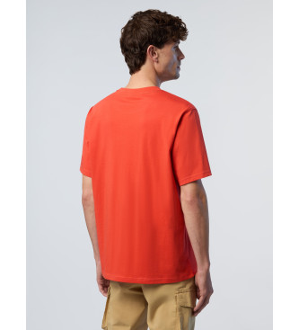 North Sails T-shirt Sleeve Basic Bollo pomarańczowy