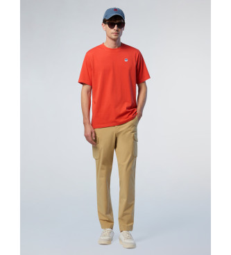 North Sails T-shirt Sleeve Basic Bollo pomarańczowy