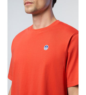 North Sails T-shirt Sleeve Basic Bollo pomarańczowy