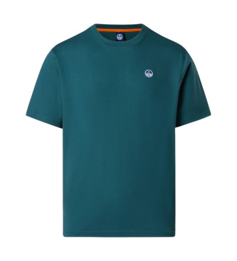 North Sails T-shirt z rękawem Basic Bollo zielony 