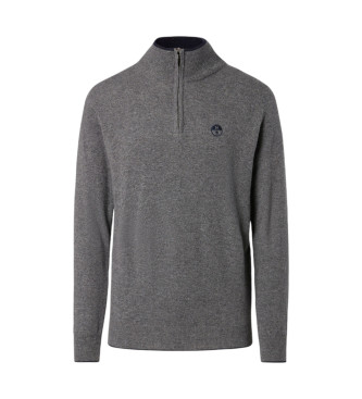 North Sails Jersey Half Zip 12Gg gris