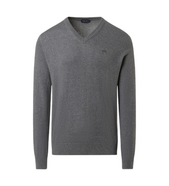 North Sails Micro-Stripe Pullover grau